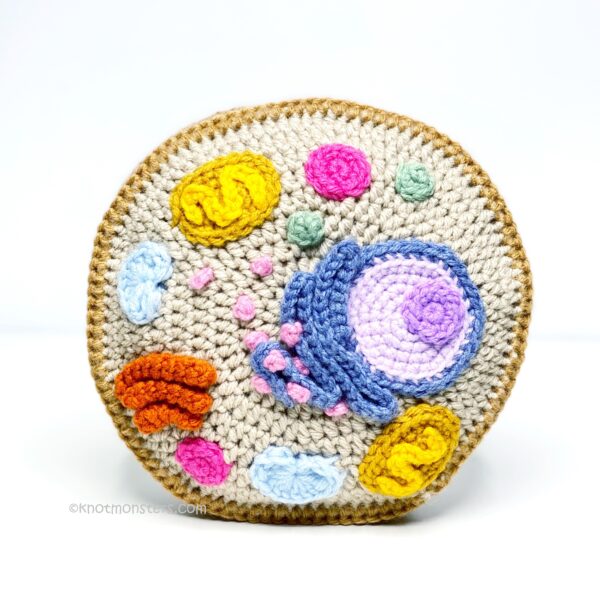 Animal Cell Eukaryotic Mini Pillow - Biology (DIGITAL PATTERN) - Image 2