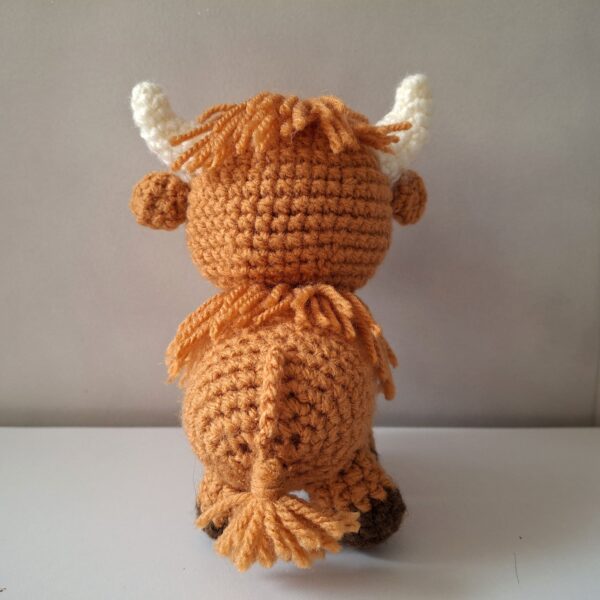 Tiny Highland Cow Crochet Pattern , Amigurumi Baby Animal Cattle With Crochet PDF Ebook , Animal Beginners Crochet Kids Toy Pattern - Image 2