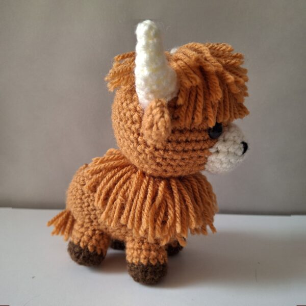 Tiny Highland Cow Crochet Pattern , Amigurumi Baby Animal Cattle With Crochet PDF Ebook , Animal Beginners Crochet Kids Toy Pattern - Image 4