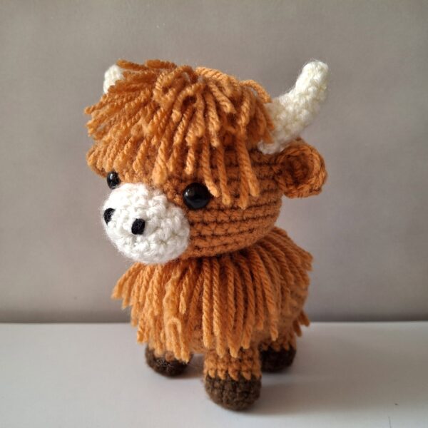 Tiny Highland Cow Crochet Pattern , Amigurumi Baby Animal Cattle With Crochet PDF Ebook , Animal Beginners Crochet Kids Toy Pattern - Image 5